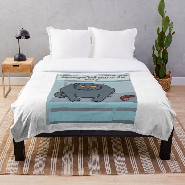 Item preview, Technically Speaking Funny Cat in the Fridge Meme Design designed and sold by Elizarfa.