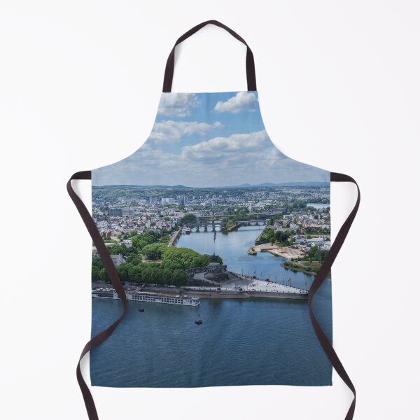 Item preview, Where Mosel Meets Rhein – Bird’s-Eye Over Deutsches Eck and City designed and sold by rawshutterbug.