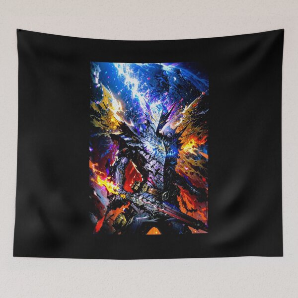 Item preview, Shadowflame Paladin Pastel pixel gaming landscape tote designed and sold by Lifeinfinityoff.