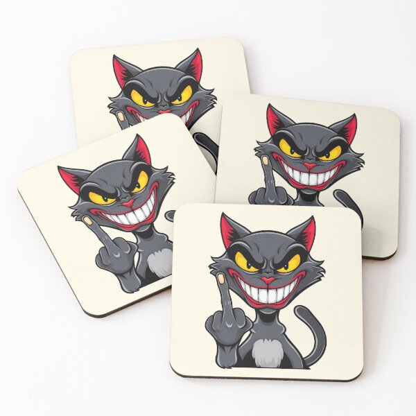 Item preview, Cat shows middle finger designed and sold by HolaJosephina.