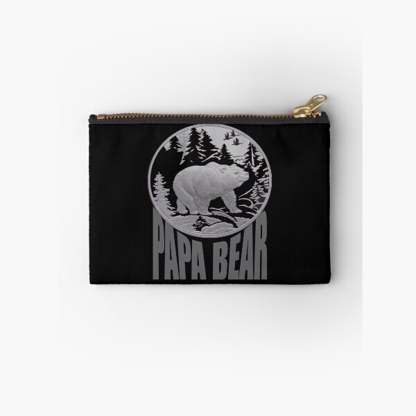 Item preview, Black and Grey Woodland Papa Bear designed and sold by taiche.