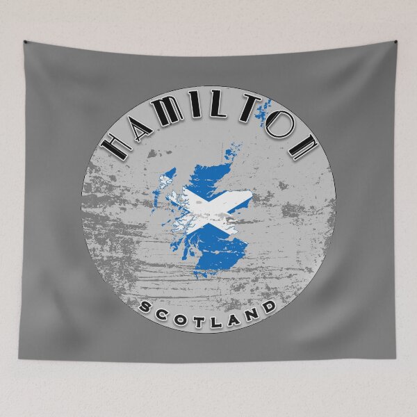 Item preview, Hamilton Scotland Flag Worn  designed and sold by World Designs.