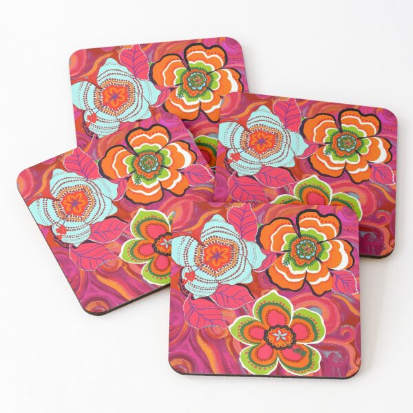 Item preview, Retro Hippy Flowers designed and sold by ViaARTfactory.