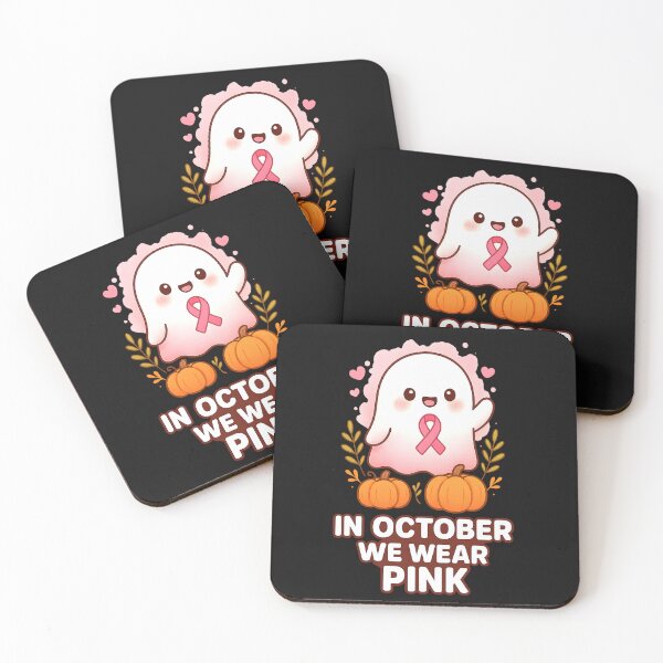 Item preview, In October We Wear Pink Breast Cancer Awareness Halloween designed and sold by TalalosART.