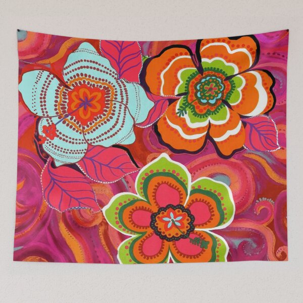 Item preview, Retro Hippy Flowers designed and sold by ViaARTfactory.
