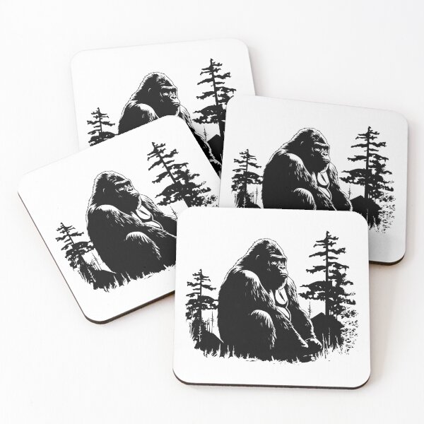 Item preview, Silverback Cross River Gorilla Forest Alpha Ape Primate designed and sold by inkoutninja.