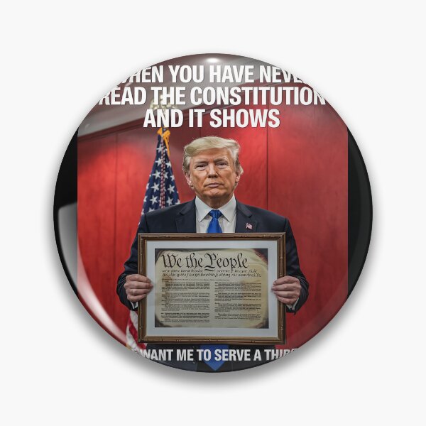 Item preview, Political Satire T-Shirt, Trump Constitution Third Term designed and sold by splindoershop.