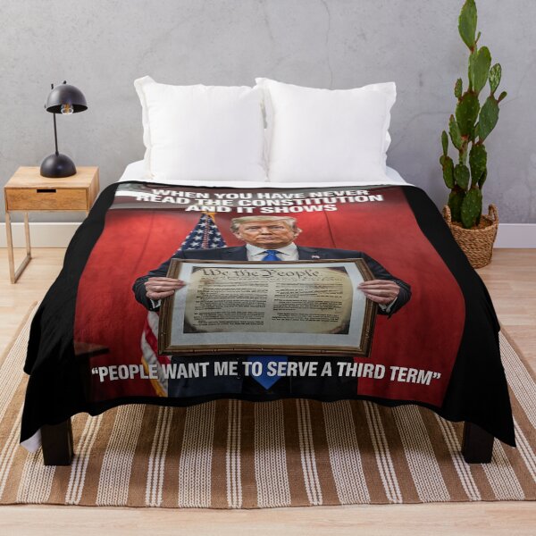 Item preview, Political Satire T-Shirt, Trump Constitution Third Term designed and sold by splindoershop.