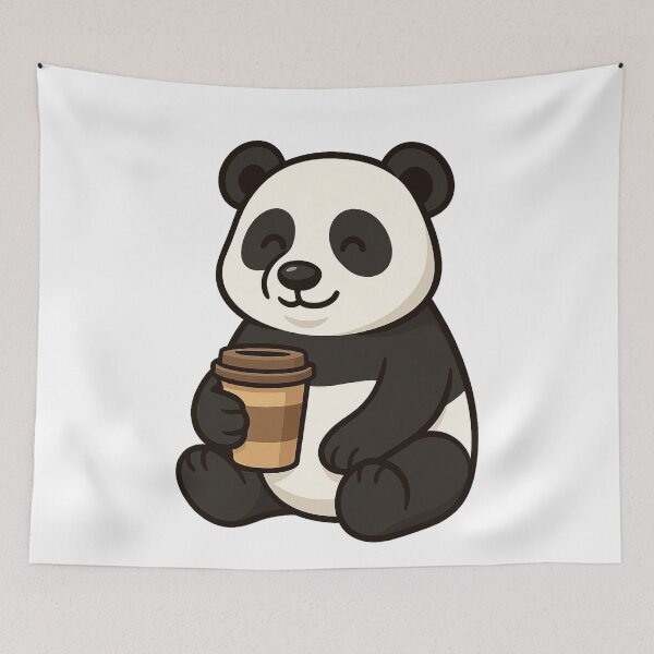 Item preview, Panda With Coffee designed and sold by k3rstman1.