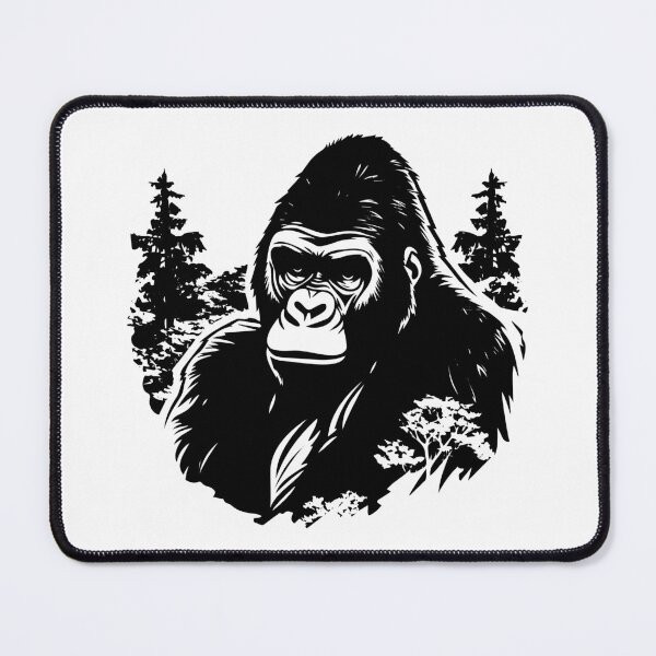 Item preview, Silverback Cross River Gorilla Forest Alpha Ape Primate designed and sold by inkoutninja.