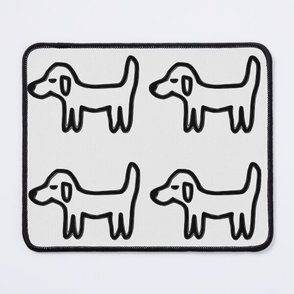 Item preview, Minimal Dog – Reduced line dog on light grey designed and sold by Vision Illustrated.