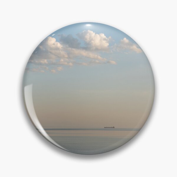 Item preview, Seaside Tranquility with a Freight Ship Floating on the Horizon designed and sold by Georgia Mizuleva.