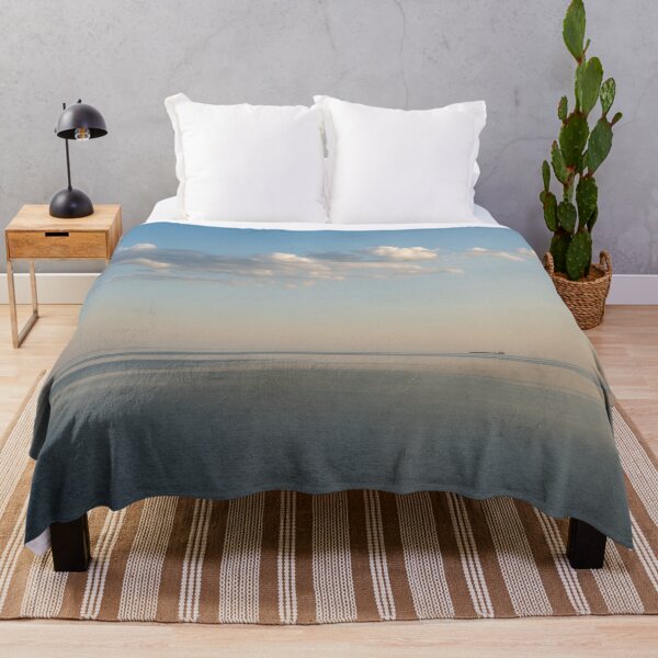 Item preview, Seaside Tranquility with a Freight Ship Floating on the Horizon designed and sold by Georgia Mizuleva.