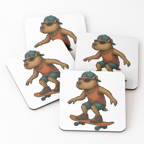 Item preview, Skateboarding Capybara designed and sold by k3rstman1.