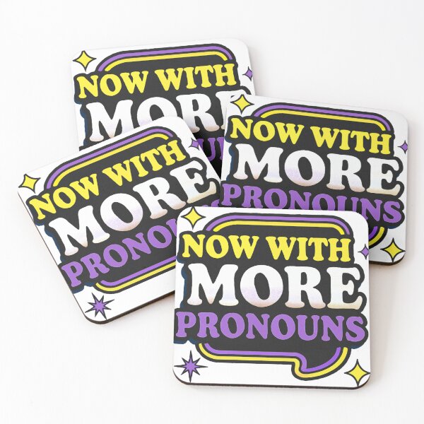 Item preview, Now With More Pronouns – Nonbinary Pride Design designed and sold by Aryaqua.