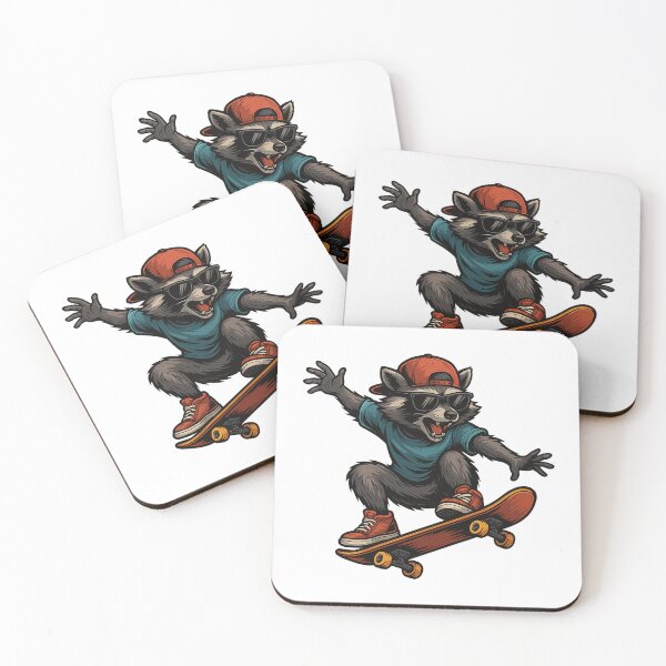 Item preview, Skateboarding Raccoon designed and sold by k3rstman1.