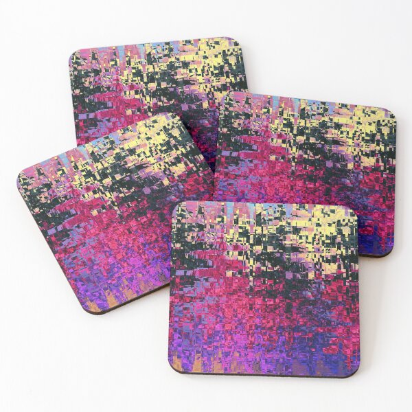 Item preview, Colorful, abstract, pixelated artwork designed and sold by Sigtrix.