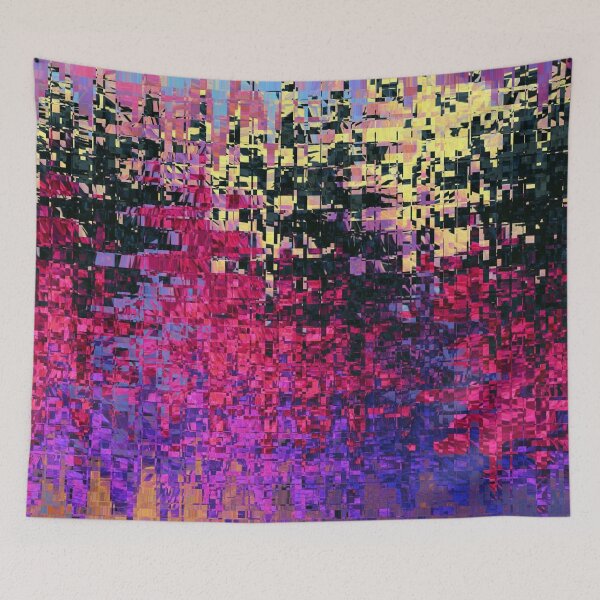 Item preview, Colorful, abstract, pixelated artwork designed and sold by Sigtrix.