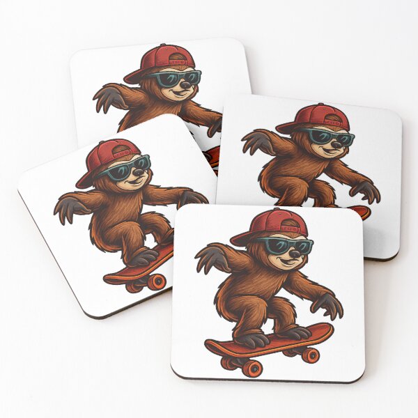 Item preview, Skateboarding Sloth designed and sold by k3rstman1.