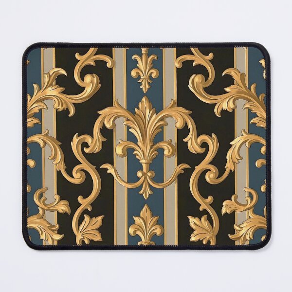 Item preview, Blue & Black Striped Rococo designed and sold by DesignsByPrnces.