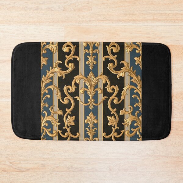 Item preview, Blue & Black Striped Rococo designed and sold by DesignsByPrnces.