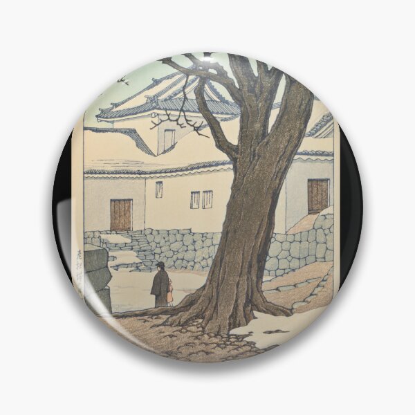 Item preview, Hikonejo no Zansetsu (Lingering Snow at Hikone Castle) by Hasui Kawase | Japanese Winter Poster | Japandi Wall Art designed and sold by artofuniverse.