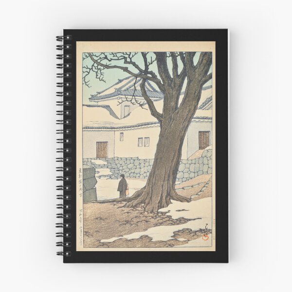 Item preview, Hikonejo no Zansetsu (Lingering Snow at Hikone Castle) by Hasui Kawase | Japanese Winter Poster | Japandi Wall Art designed and sold by artofuniverse.