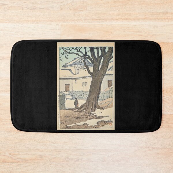 Item preview, Hikonejo no Zansetsu (Lingering Snow at Hikone Castle) by Hasui Kawase | Japanese Winter Poster | Japandi Wall Art designed and sold by artofuniverse.