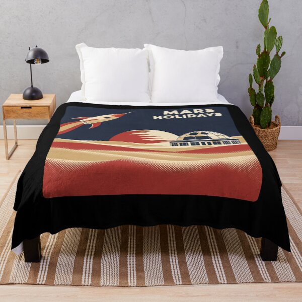 Item preview, Mars Holidays Retro Space Travel Poster designed and sold by ChicTrendz.