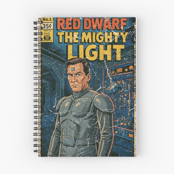 Artikelvorschau, Red Dwarf Rimmer Mighty Light Comic-Cover entworfen und verkauft von DravensApparel.