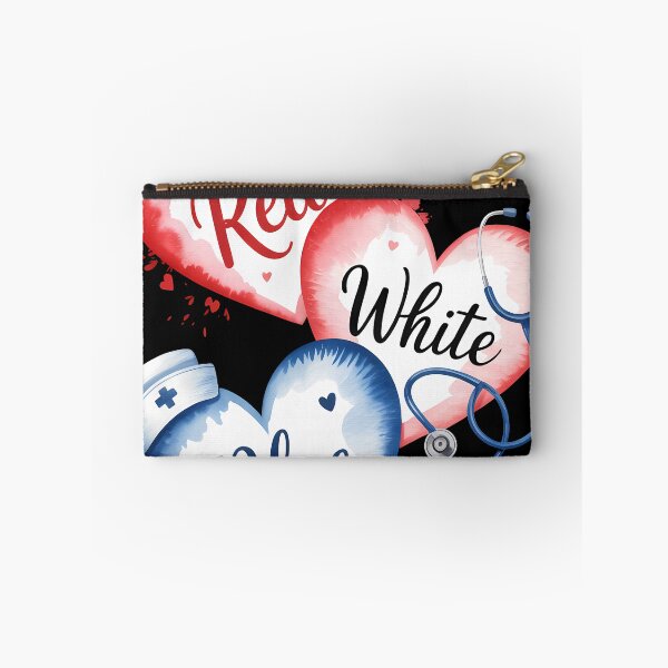 Item preview, Nuse Red White Blue Heart Nurse Patriotic American Flag designed and sold by someraargelia.