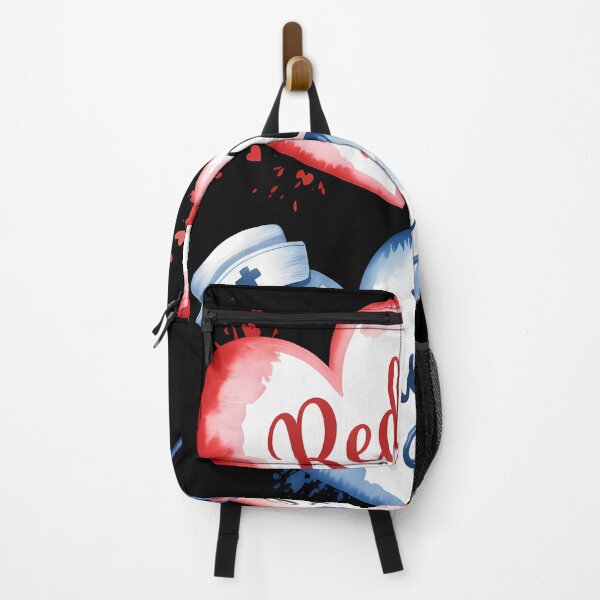 Item preview, Nuse Red White Blue Heart Nurse Patriotic American Flag designed and sold by someraargelia.