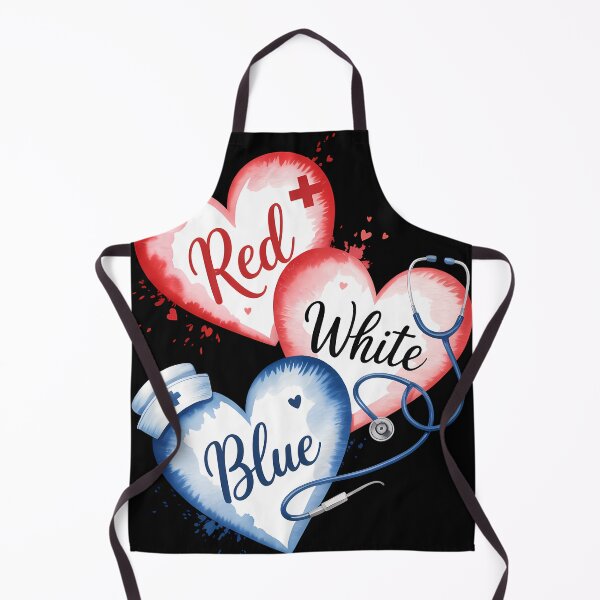 Item preview, Nuse Red White Blue Heart Nurse Patriotic American Flag designed and sold by someraargelia.