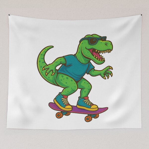 Item preview, Skateboarding T-rex Dinosaur designed and sold by k3rstman1.
