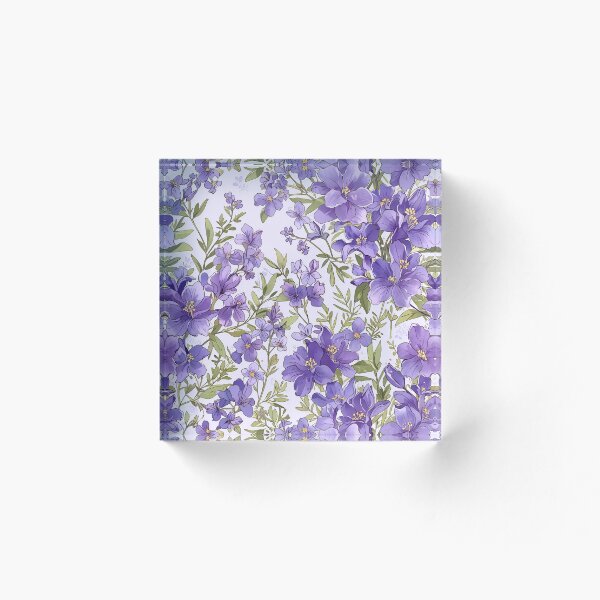 Artikelvorschau, Lila Blumen entworfen und verkauft von CoolPixels.