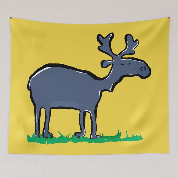 Item preview, blue moose designed and sold by greendeer.