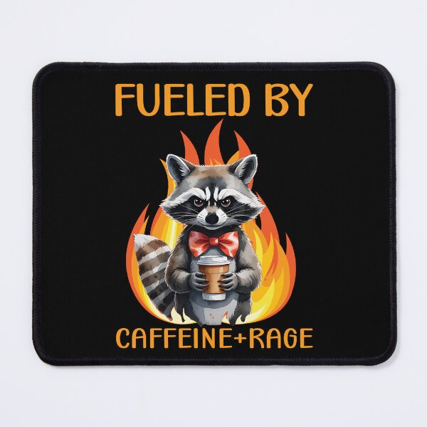 Item preview, Fueled By Caffeine and Rage designed and sold by FurrFunPrints.