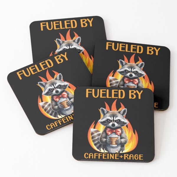Item preview, Fueled By Caffeine and Rage designed and sold by FurrFunPrints.