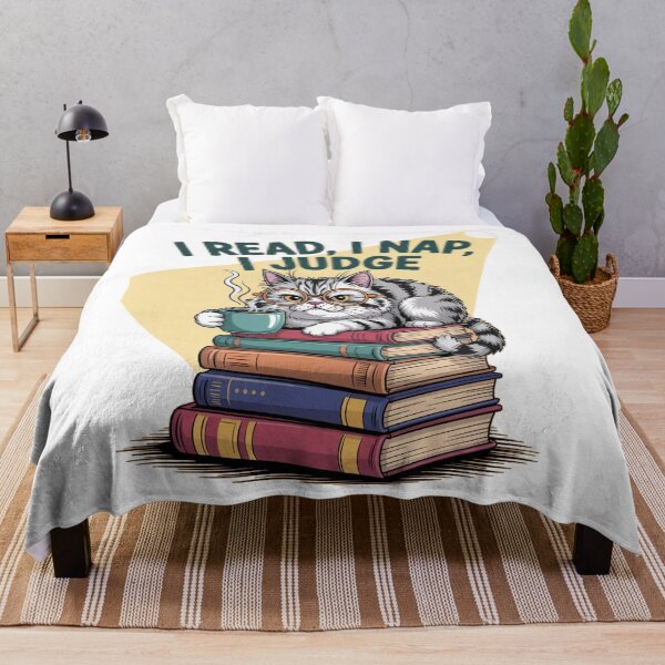 Item preview, Grumpy Cat & Books — Perfect Gift for Cat Lovers designed and sold by KrissGraphShop.