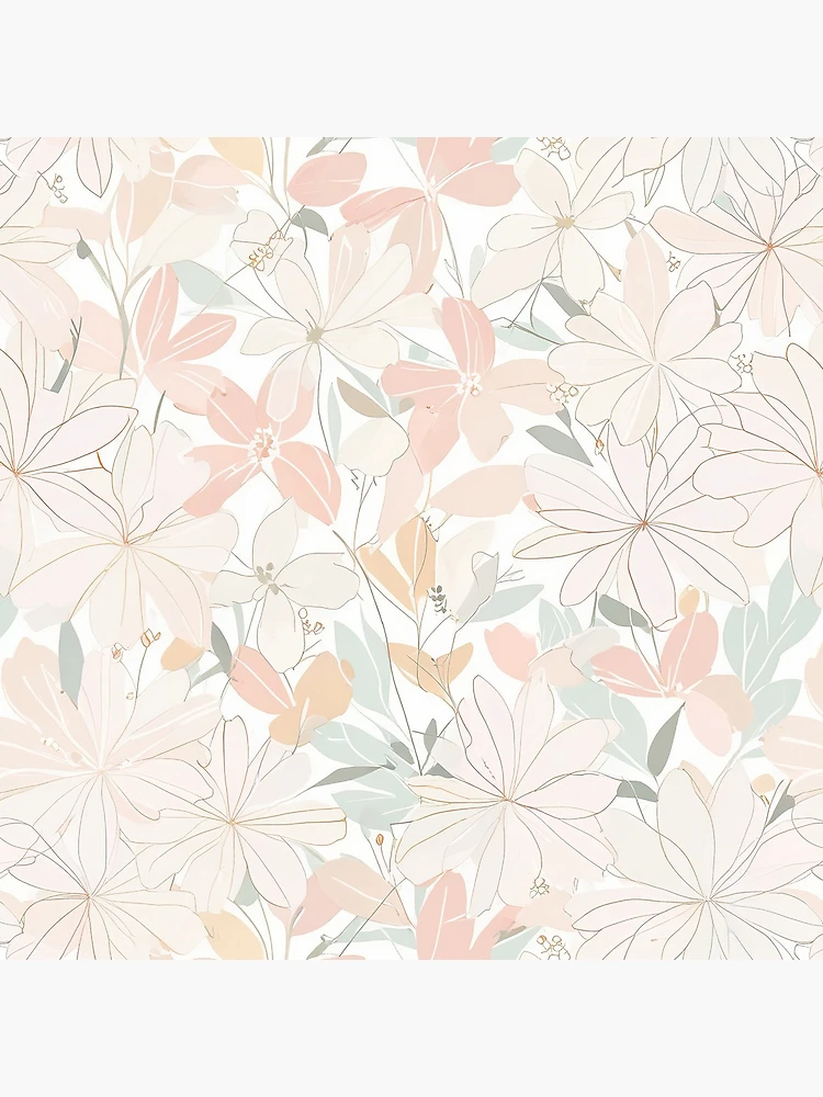 Thumbnail 4 of 4, Clock, Simple Flower Design designed and sold by CoolPixels.