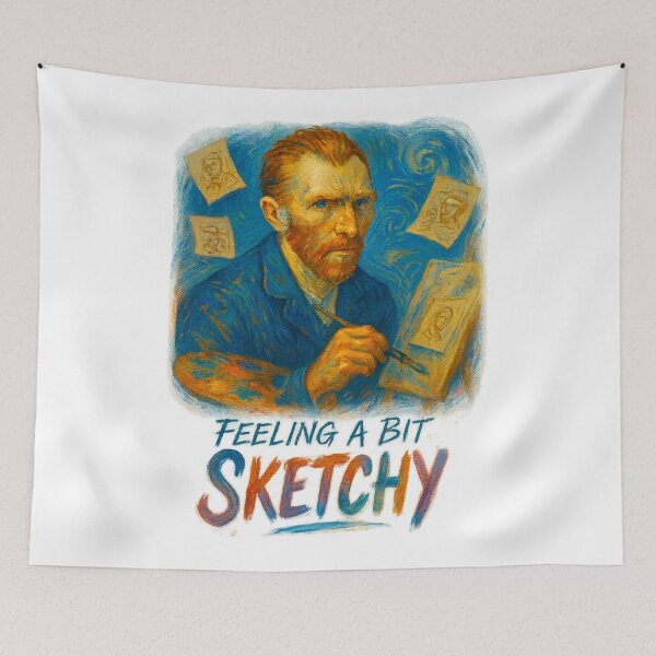 Item preview, Vincent van Gogh – Feeling a Bit Sketchy designed and sold by Neonyx2020.