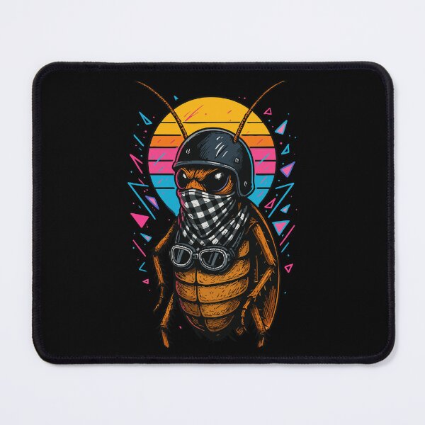Item preview, Biker Bandit Cockroach Helmet Vaporwave Retro designed and sold by TomFrontierArt.
