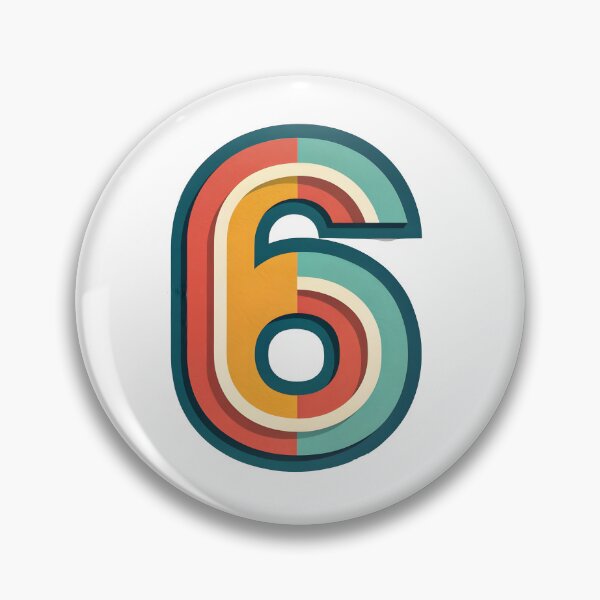 Item preview, Number 6 designed and sold by nimmitrends.