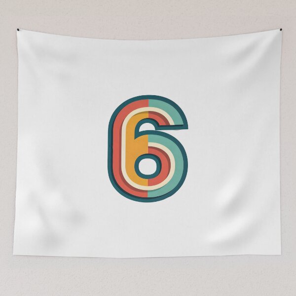 Item preview, Number 6 designed and sold by nimmitrends.