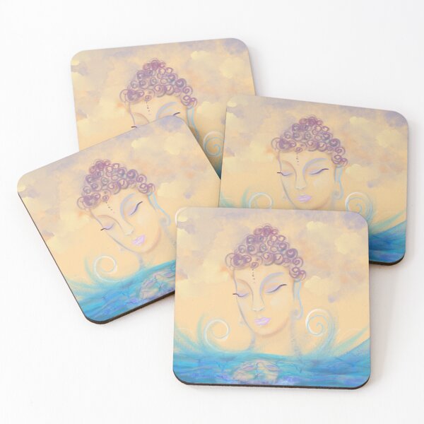 Item preview, Gemini's Echo - Buddha Pastel Water Reflection  designed and sold by Pattern Daydreams.