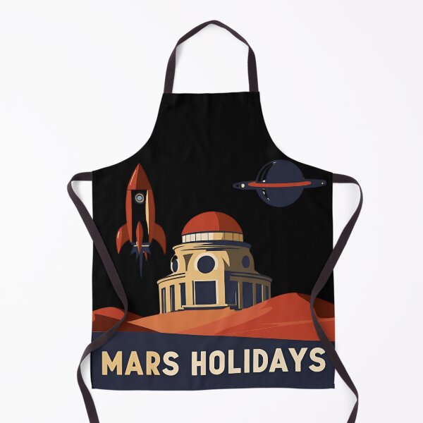 Item preview, Retro Mars Travel Poster designed and sold by ChicTrendz.