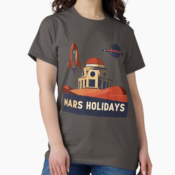 Item preview, Retro Mars Travel Poster designed and sold by ChicTrendz.