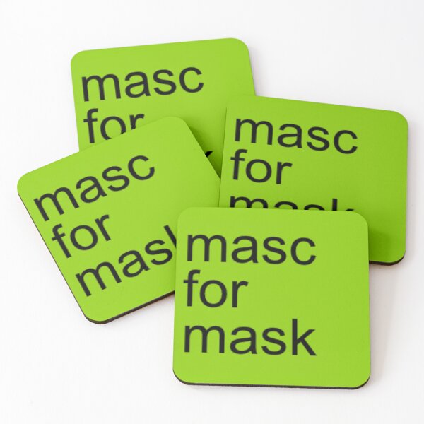 Item preview, "masc for mask" LGBTQ+ Pride – Neon Green Brat Aesthetic designed and sold by spooniecentral.