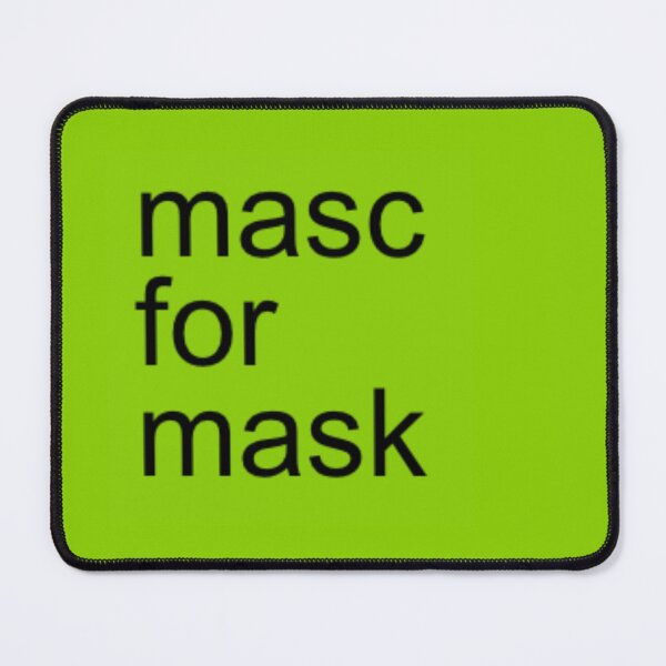 Aperçu de l'œuvre « masc pour masque » Fierté LGBTQ+ – Esthétique vert fluo pour enfants créée et vendue par spooniecentral.