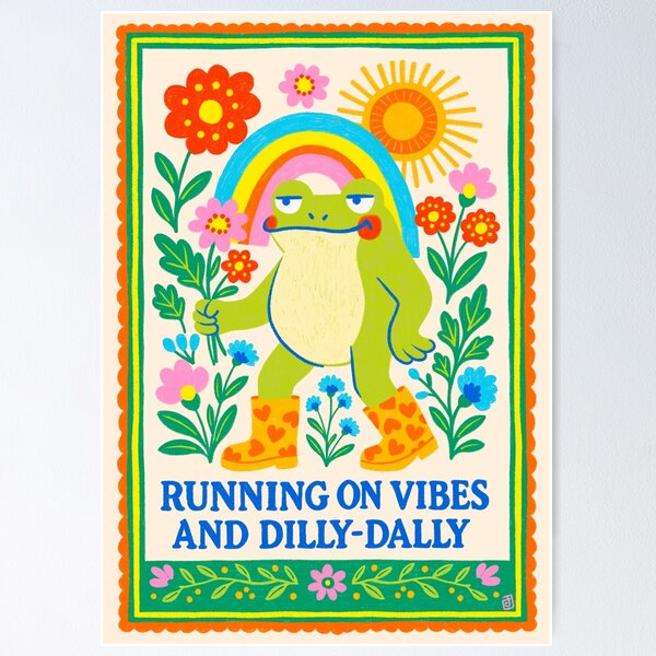 Item preview, Running on Vibes and Dilly-Dally  designed and sold by Itouchedabee.